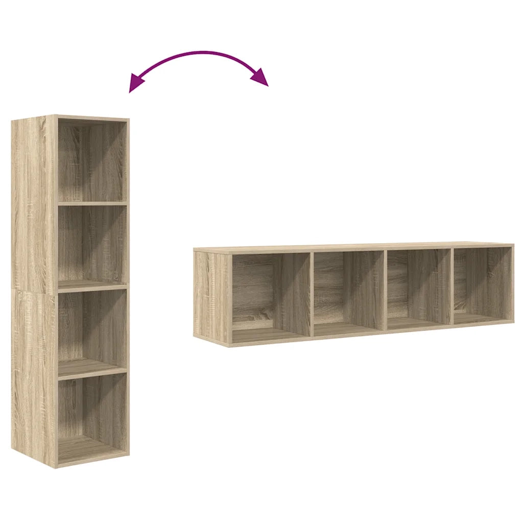 Mobile TV Parete | Armadietto TV | Mobile Porta TV Rovere Sonoma 37x37x142,5cm Legno Multistrato