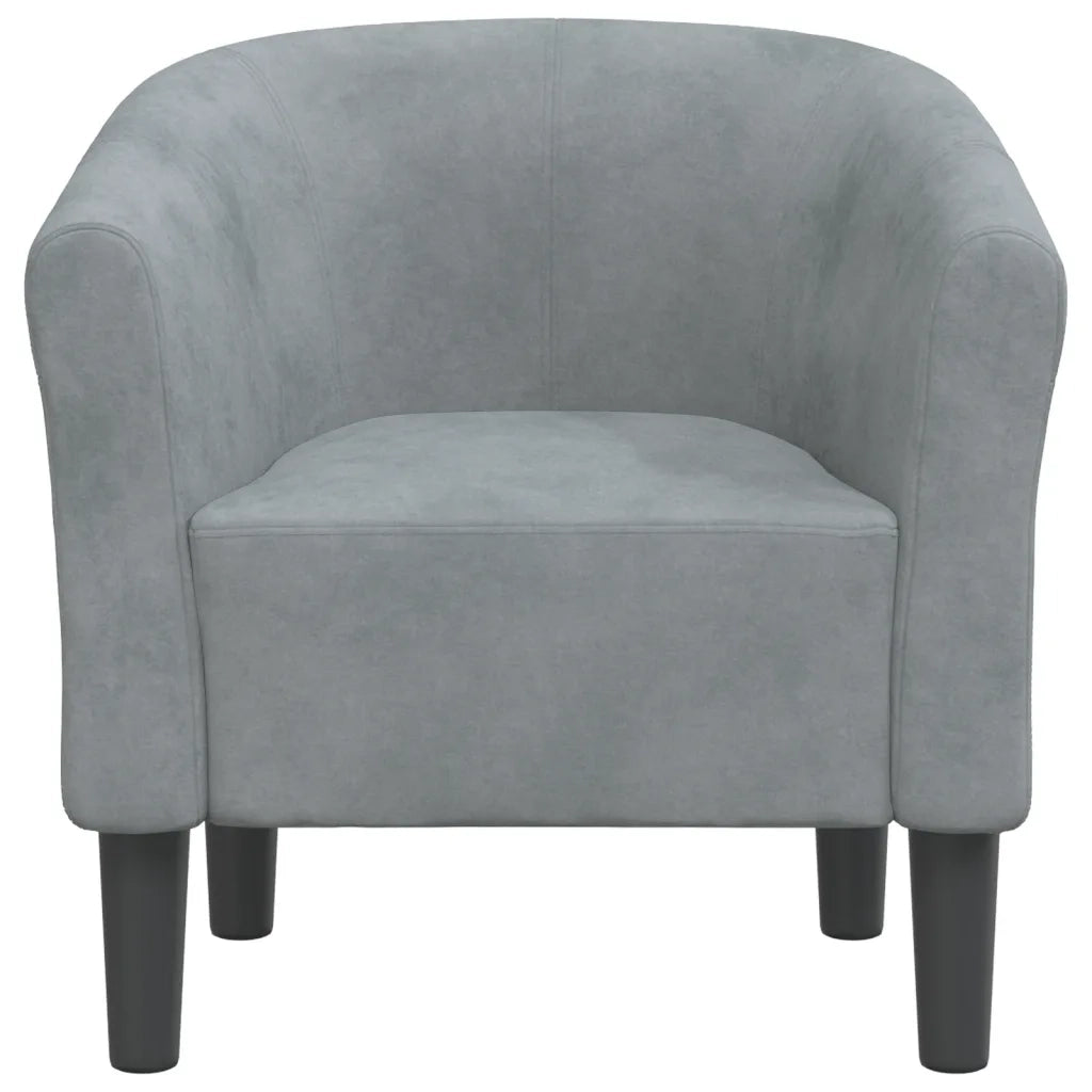 Divano Sedia-Poltrona Cabriolet Grigio Scuro in Velluto 271420