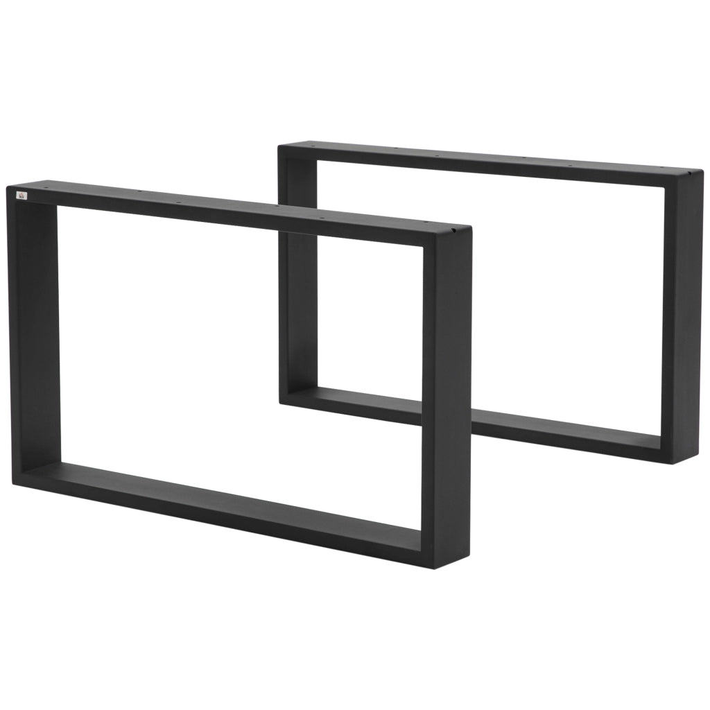 Gamba Tavolo ¨C Zephmum ¨C Design Rettangolare 70x41 cm Nero