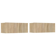 Mobili TV 2 pz | Armadietto TV | Mobile Porta TV Rovere Sonoma 80x30x30 cm in Legno Multistrato