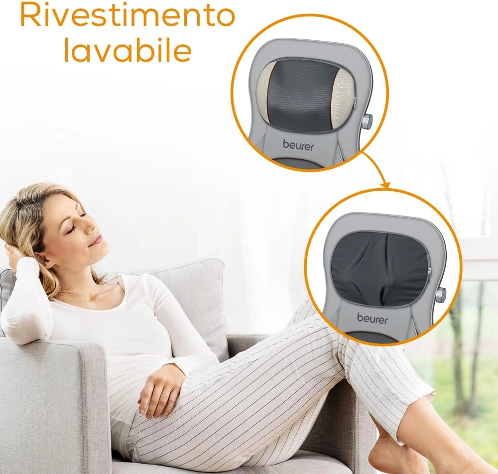 MG 320 – Coprisedile per Massaggio Shiatsu Benefico ad Aria Compressa e Riscaldamento Attivabile