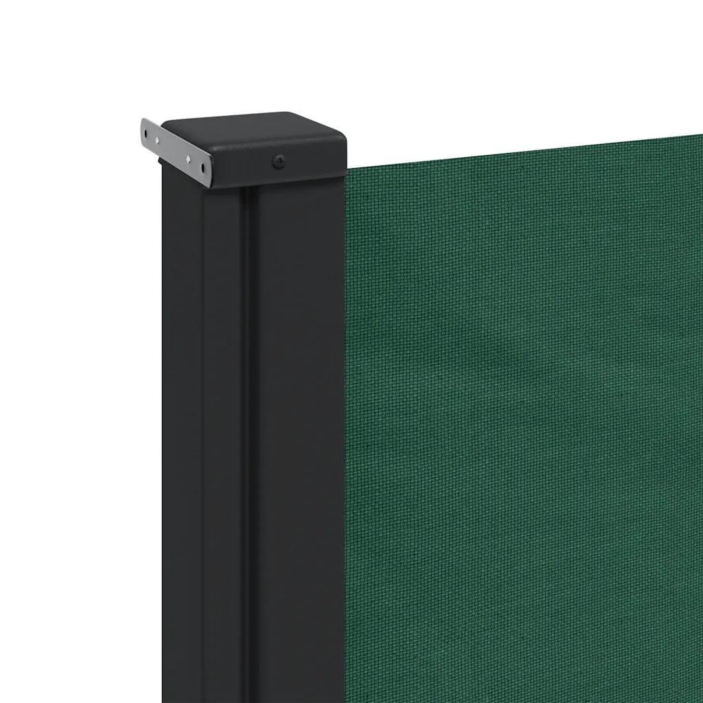 Tenda da Sole Laterale Retrattile Verde Scuro 140x600 cm 4004515