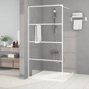 Parete Doccia Walk in Bianca 100x195 cm Vetro Trasparente ESG cod mxl 37002