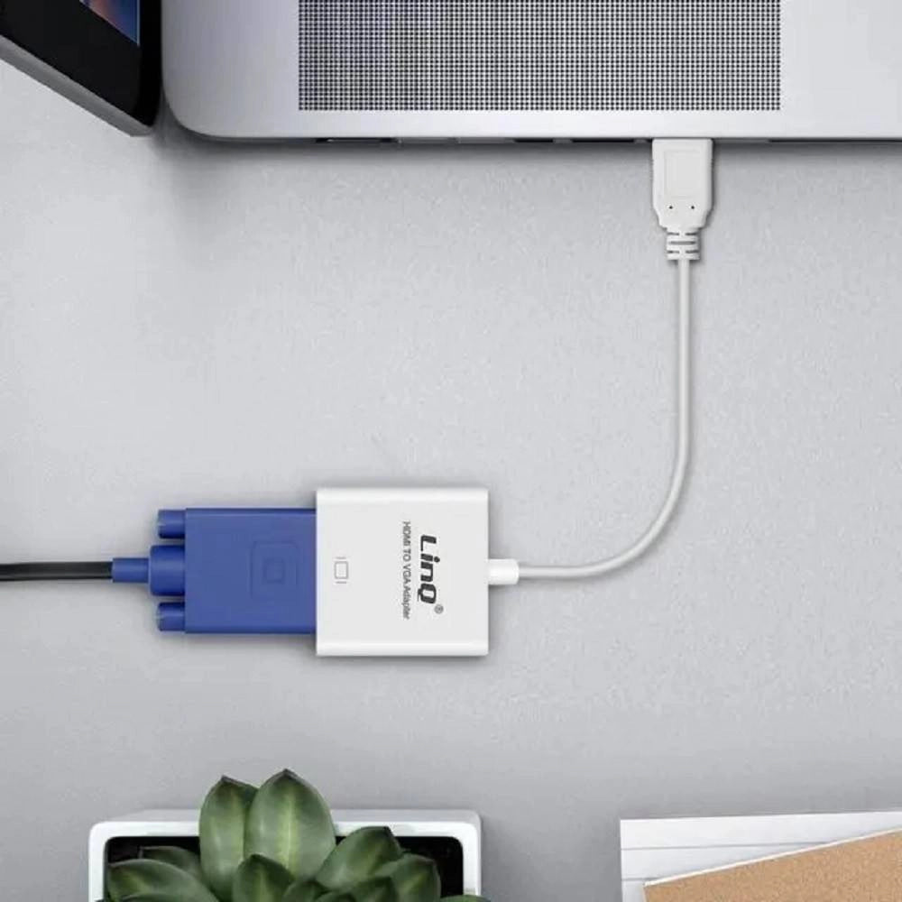 Trade Shop - Convertitore Adattatore Video Da Usb 3.0 Maschio A Vga Femmina 1080p U3-vga263 -