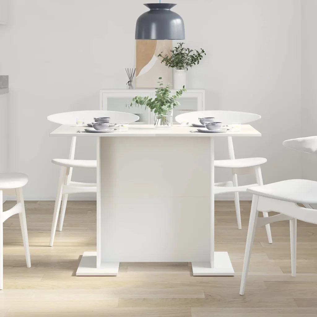 Tavolo da pranzo 110 x 60 x 75 cm Legno ingegnerizzato Bianco 863160