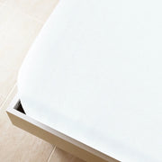Lenzuolo con Angoli Jersey Bianco 100x200 cm Cotone CFW2803253