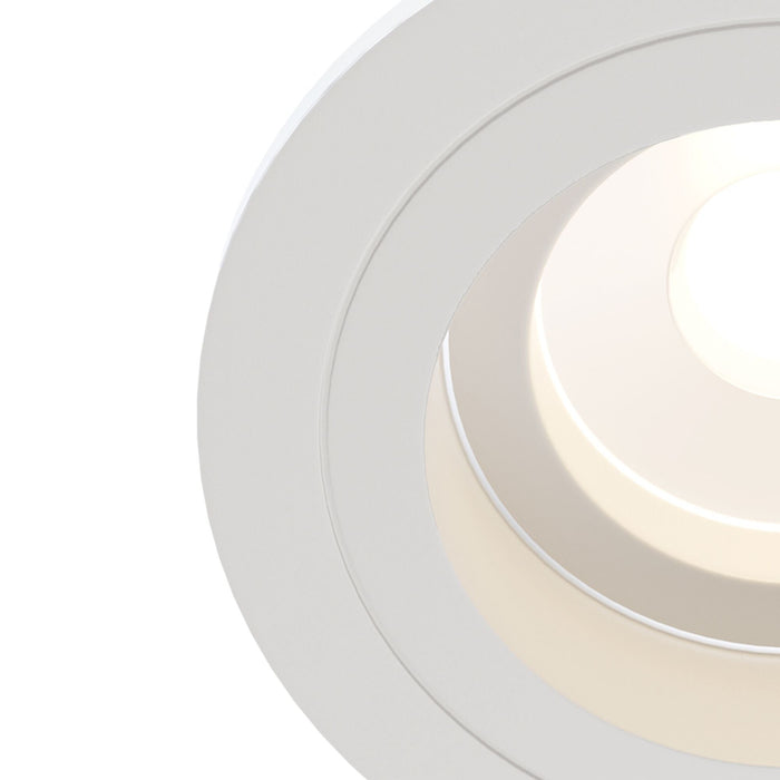 Faretto da incasso Downlight in Alluminio Atom Bianco
