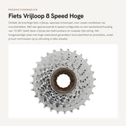 Ciclo Veloce 8 Velocità - Acciaio con Alta Resistenza - 13-28T Cambio Veloce - Leggero 497g - Sostenibile - Resistente all'Ossidazione - Cassette