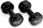 Set di Halter corti da 2 pezzi per uso domestico e palestra - Pesi da 1 kg a 5 kg per allenamento di forza