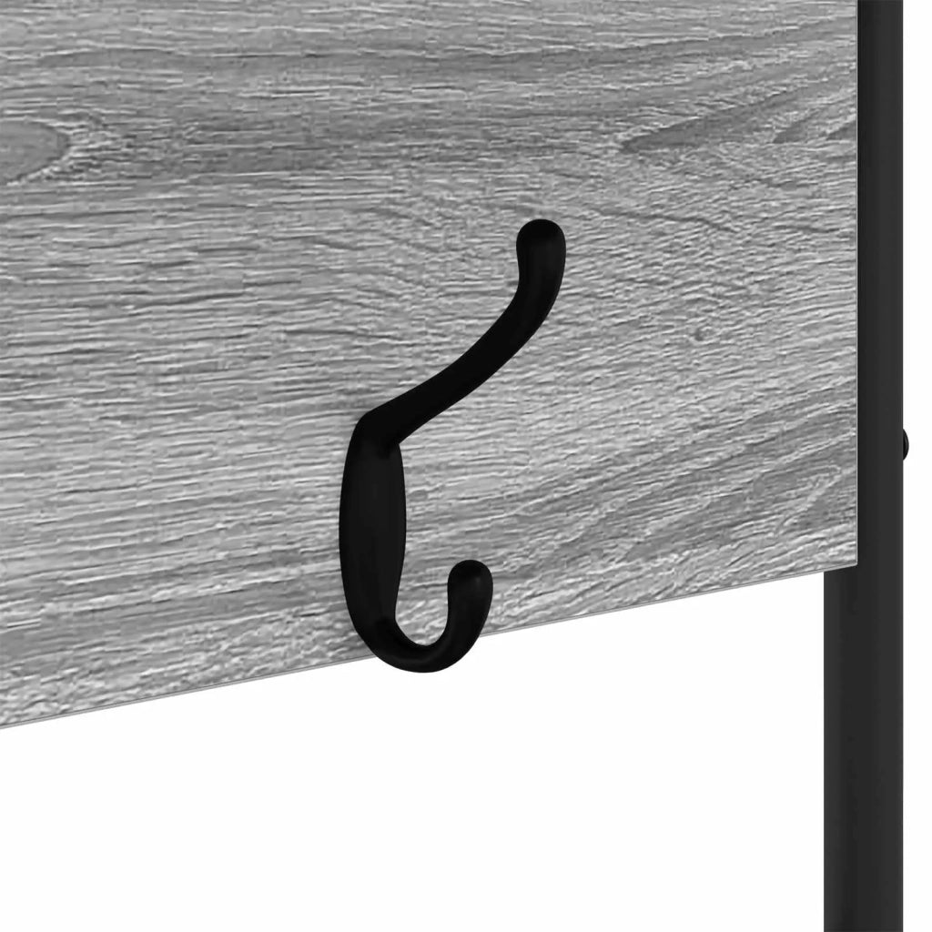 Appendiabiti con panca per scarpe Sonoma grigio 8012035