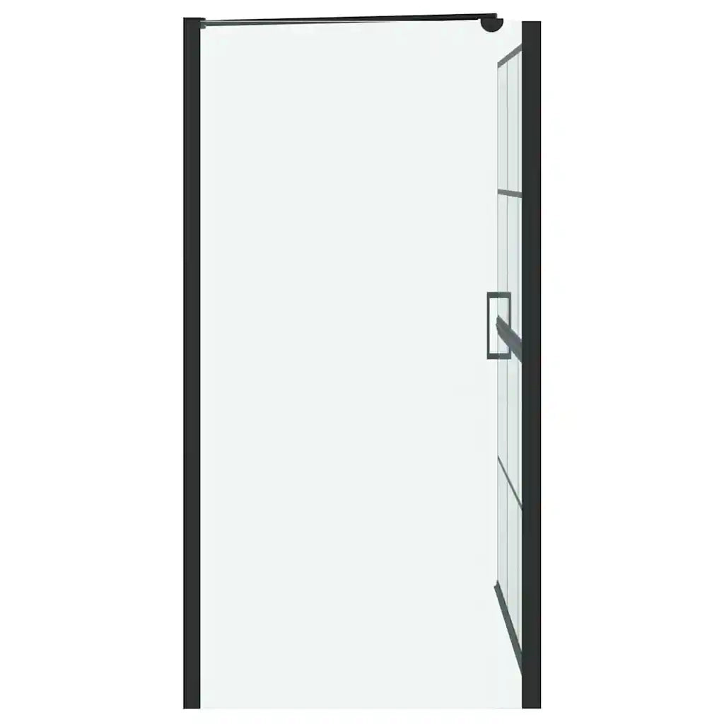 Schermo per Bagno e Doccia Nero e trasparente 100 x 68 x 128 cm CFW7479743