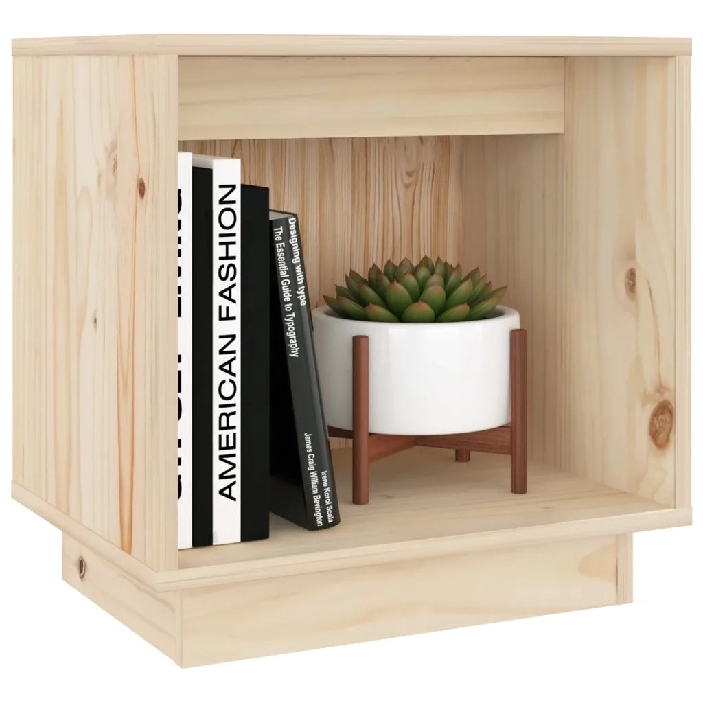 Comodini 2 pz 40x30x40 cm in Legno Massello di Pino 813336