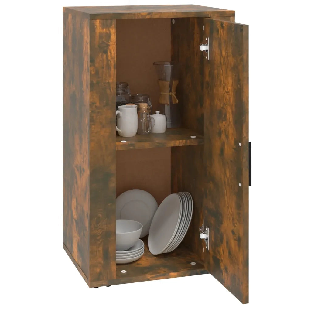 Credenza Rovere Fumo 40x33x70 cm in Legno Multistrato 819417