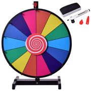 18 pollici 14 slot Ruota della fortuna premio colorato Ruota con penna cancellabile-Bersagli freccette