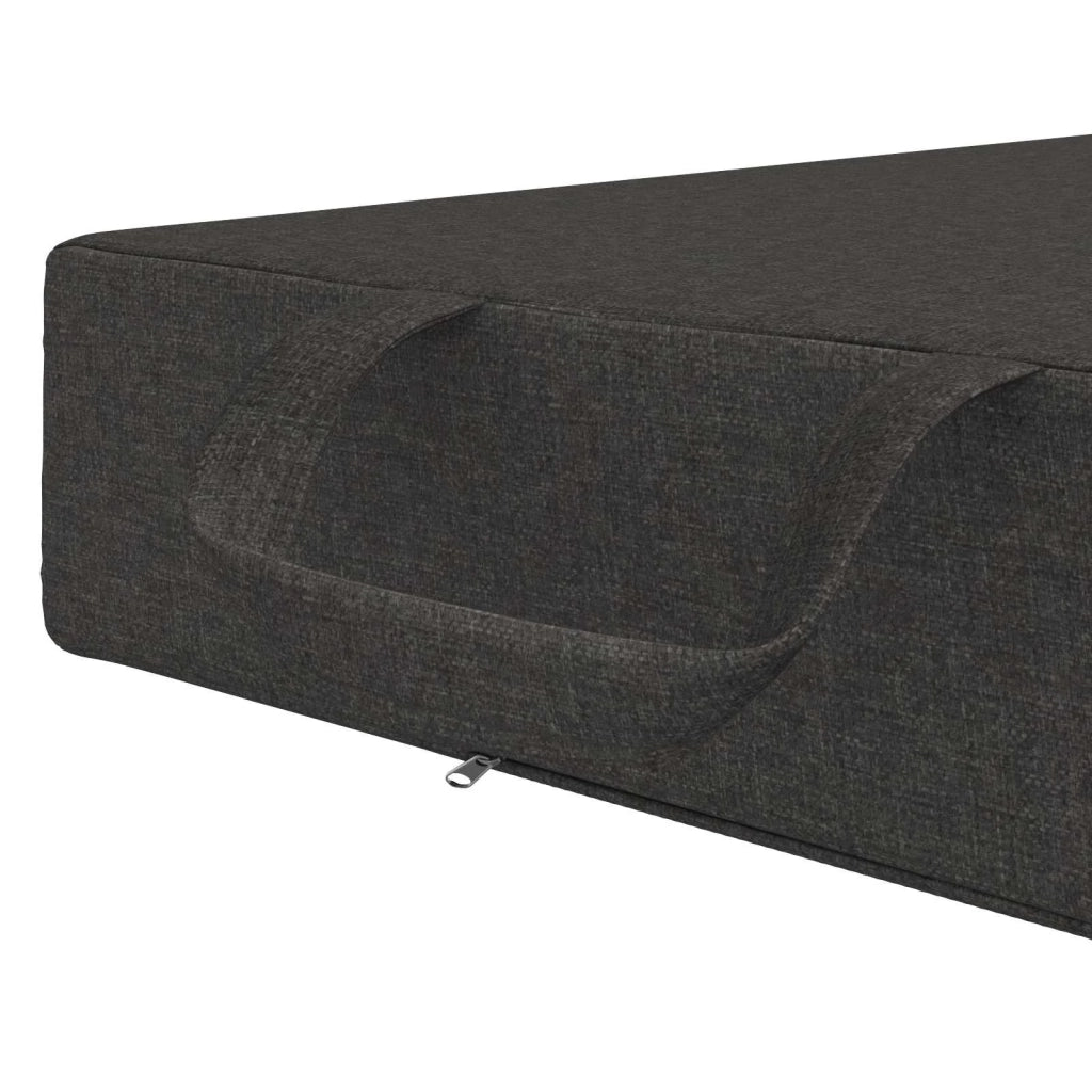 Divano Letto Pieghevole 90 x 63 x 45 cm Grigio Scuro 900149