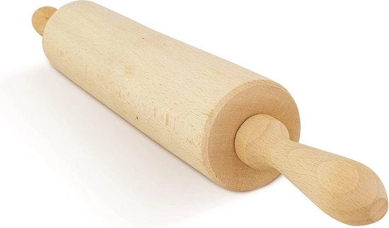 Rolla impasto in legno di Faggio FSC 100% di origine europea, 43 cm, accessorio da forno, aiuto in legno per la cucina per stendere impasti.