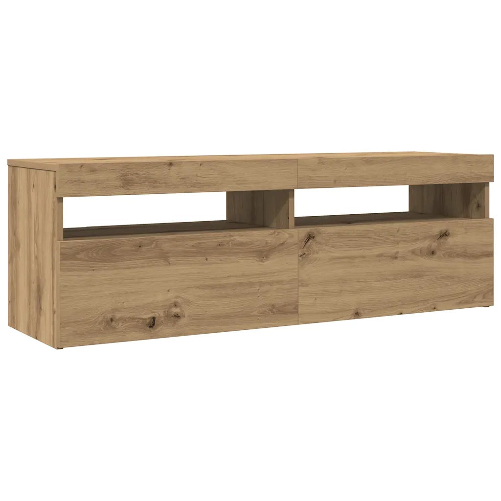 vidaXL Mobile Porta TV con LED Artigianale 120x35x40 cm Multistrato