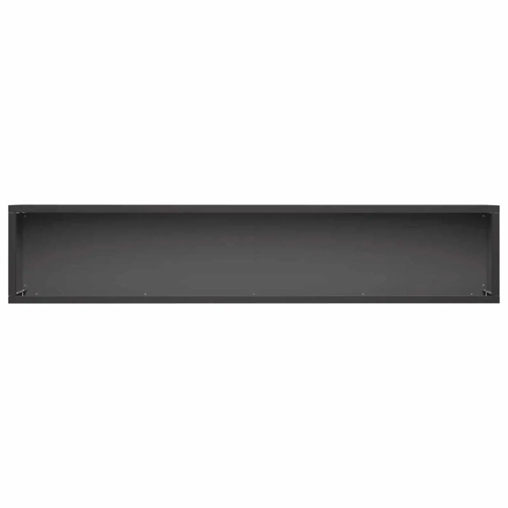 Vaso da giardino Nero 80 x 20 x 20 cm Acciaio laminato a freddo 8005162