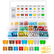 Set Fusibili Auto ProMix 240 – 240 Pezzi MINI e STANDARD 5A-30A | Colori Diversi | Con Organizer e 2 Estrattori