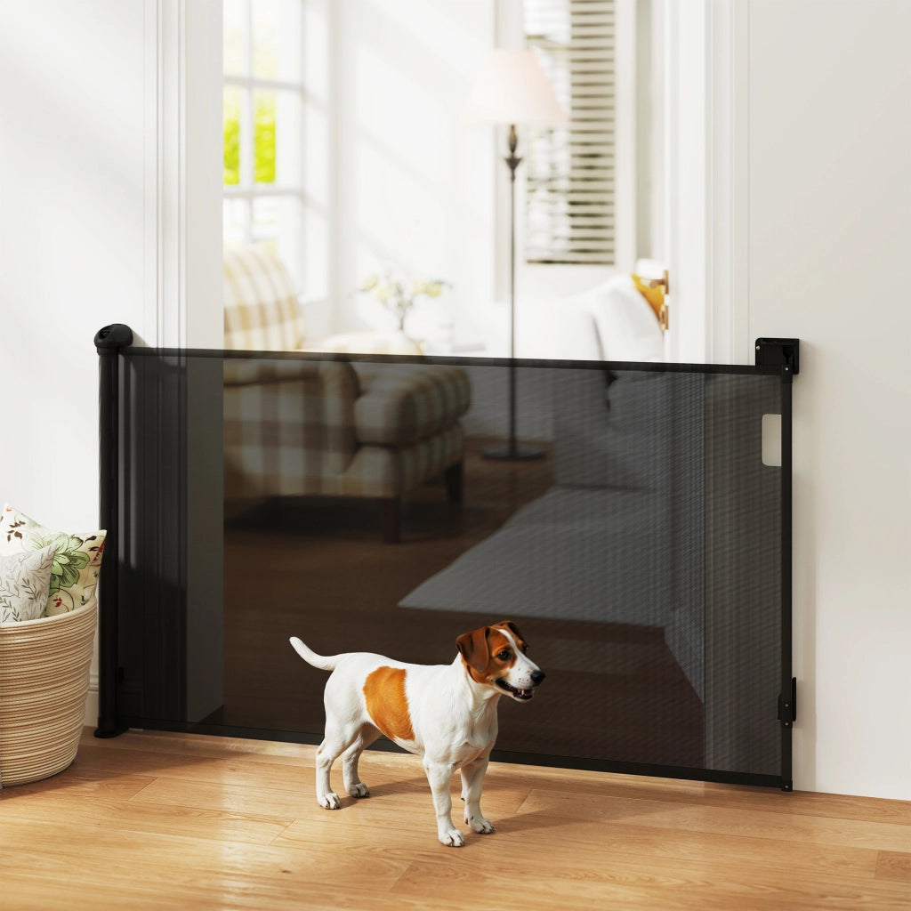 Cancelletto di Sicurezza Estensibile per Cani ¨C Xylo ¨C 0-140 cm Nero