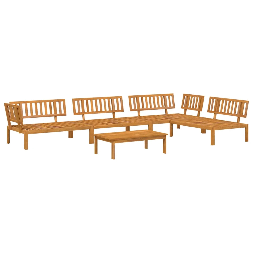 Set di divani con cuscino 5 pcs Talpa Legno di Acacia Massello 3418579
