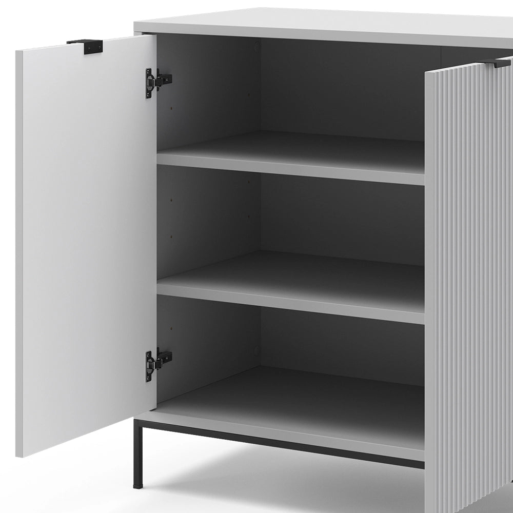 Vicco Cassettiera per camera da letto Grigio 42 x 81.2 cm con 2 porte
