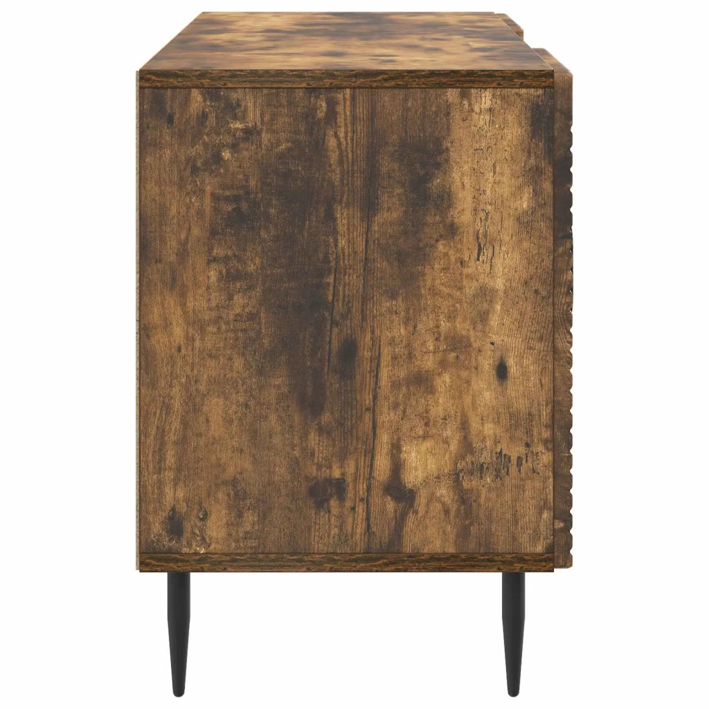 Mobile TV Rovere Fumo 102 x 34,5 x 50 cm Legno ingegnerizzato