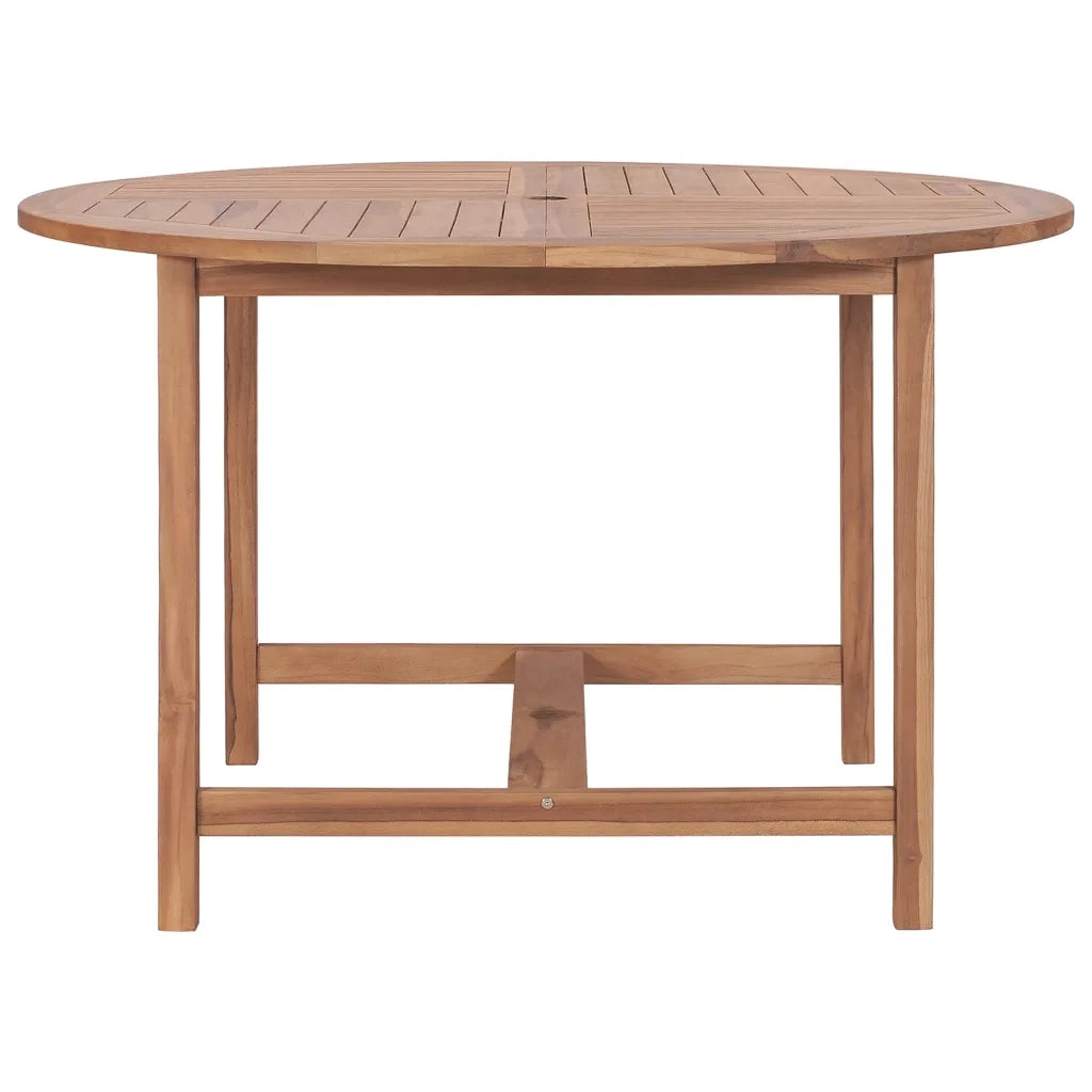 Tavolo da Pranzo da Giardino Ã˜110x75 cm Legno Massello di Teak  cod mxl 34304