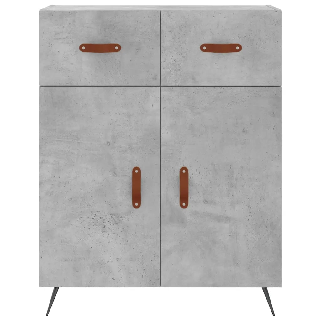 Credenza Grigio Cemento 69,5x34x180 cm in Legno Multistrato 3198125