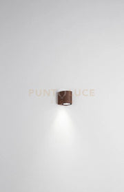 APPLIQUE ZENO ROUND CORTEN 1 LUCE ATTACCO GU10 IP65 H.8CM