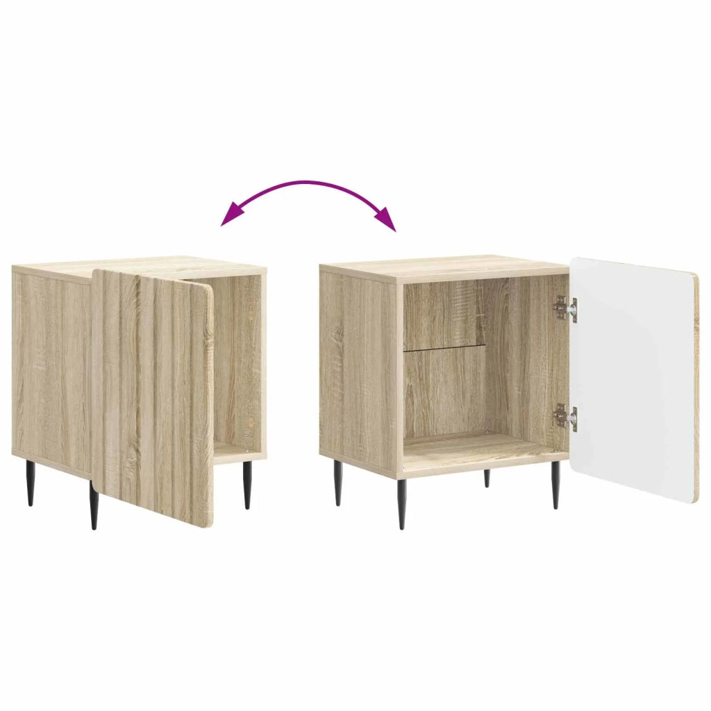 Armadio da Notte 2 pcs Rovere Sonoma 43 x 34,5 x 52 cm