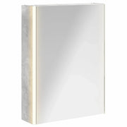 Mobiletto per specchio da Bagno | Armadio da bagno Grigio cemento