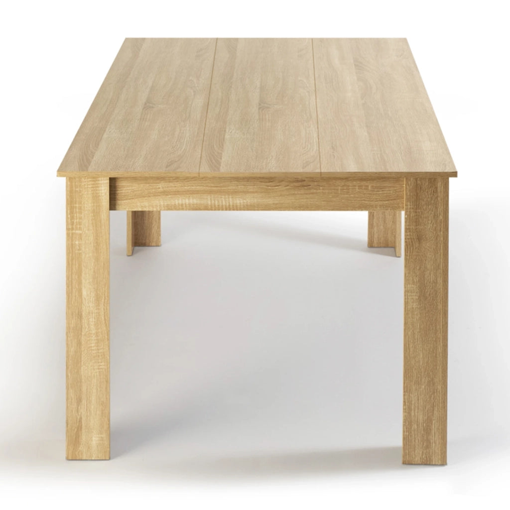 IDMarket - Tavolo da pranzo rettangolare GEORGIA a 6 posti in simil-faggio 140 x 80 cm
