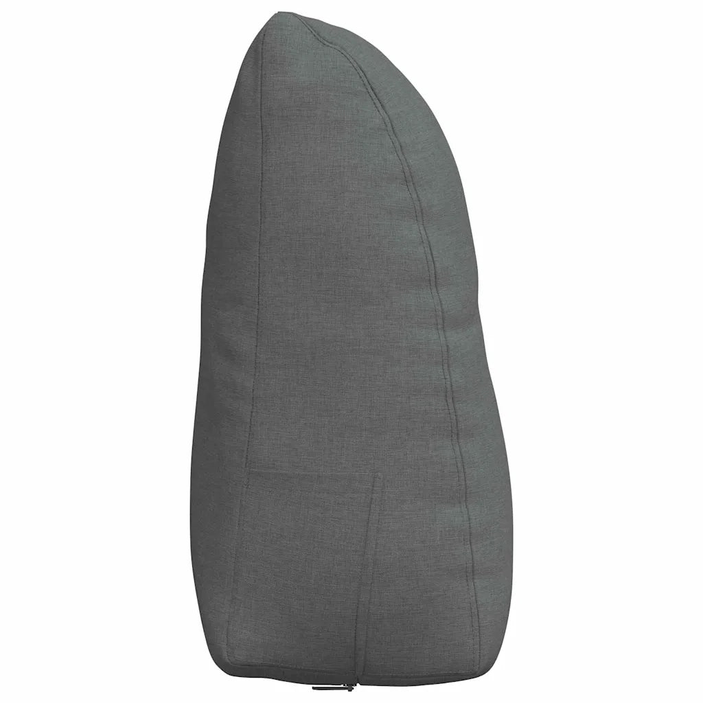 Cuscino per Schiena | Cuscino dorsale Grigio scuro 60 x 24 x 50 cm Tessuto