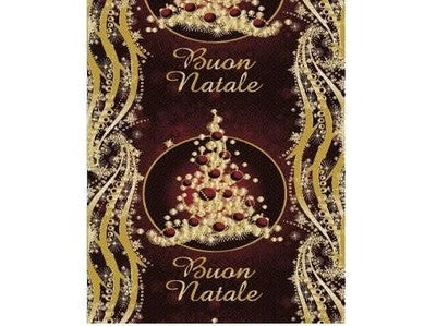 ZERBINO TAPPETO PASSATOIE BUON NATALE H.100 LUNGHEZZA 40MT ARTICOLI NATALIZI