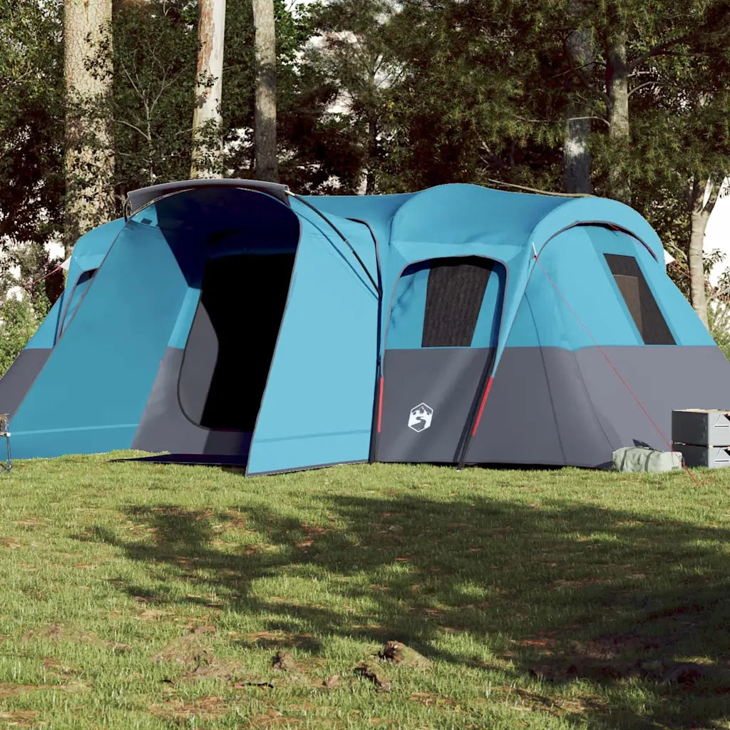 Tenda Familiare a Tunnel per 16 Persone-Tenda da campeggio Blu Impermeabile
