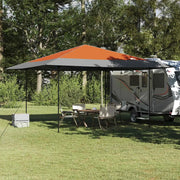 Tenda Gazebo Arancione 395 x 395 x 251 cm Tessuto 42007391