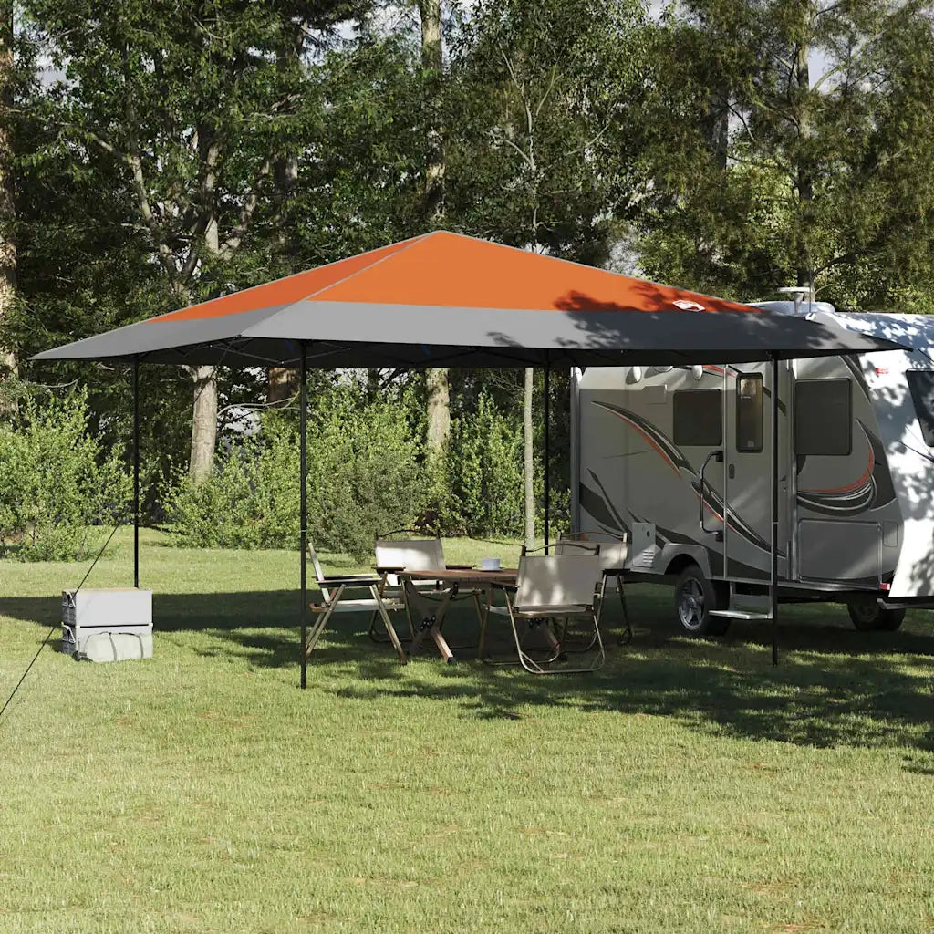 Tenda Gazebo Arancione 395 x 395 x 251 cm Tessuto 42007391