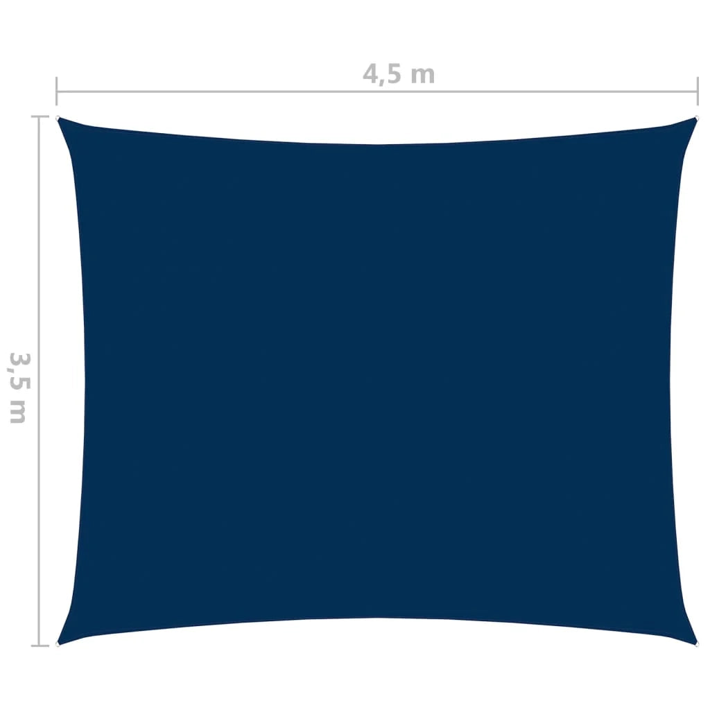 Vela ombreggiante/ombrellone rettangolare in tessuto Oxford 3,5 x 4,5 m blu 02_0009641