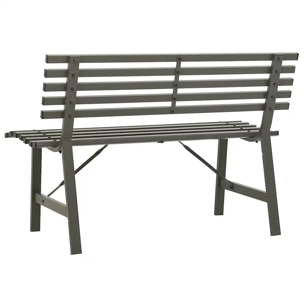Panchina da Giardino | Panca da Giardino 110 cm in Acciaio Nera