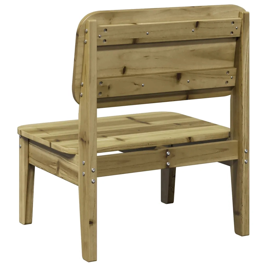 Sedia da Giardino 60x52,5x72 cm in Legno Impregnato di Pino