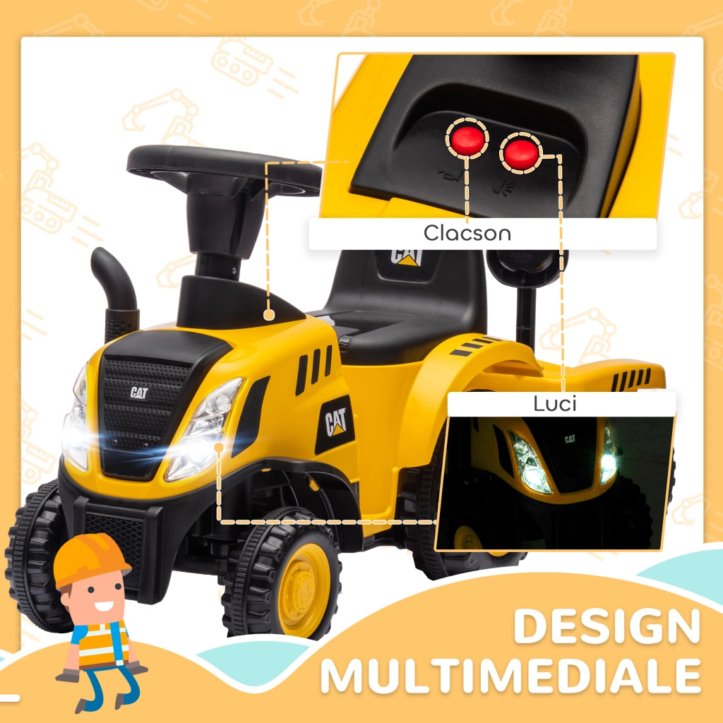 Camion Giocattolo per Bambini ¨C zephmum ¨C Giallo, PP e Metallo, 91x29x44 cm