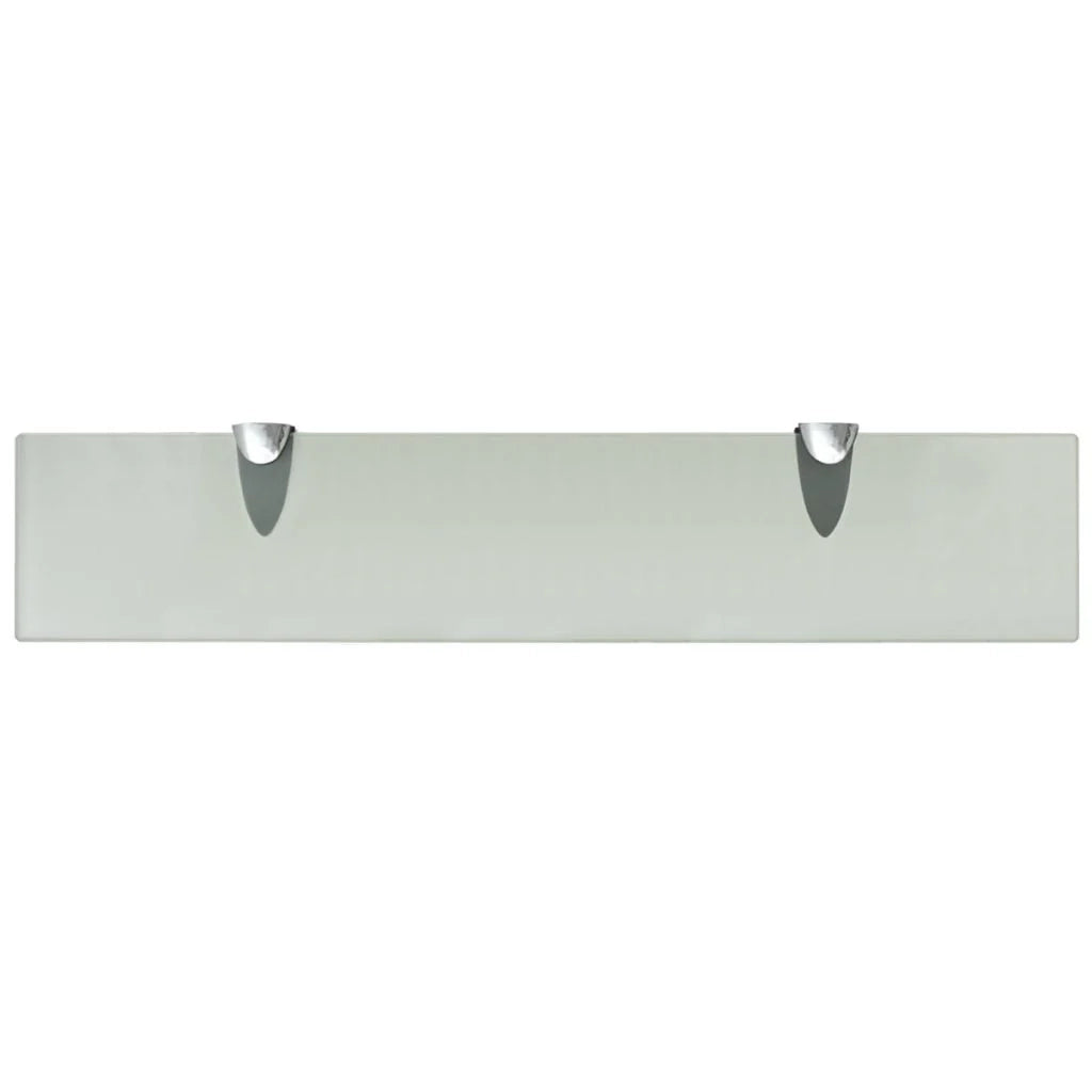 Mensola/armadietto/mobile in vetro da parete 50 x 10 cm spessore 8 mm trasparente 2702137/2