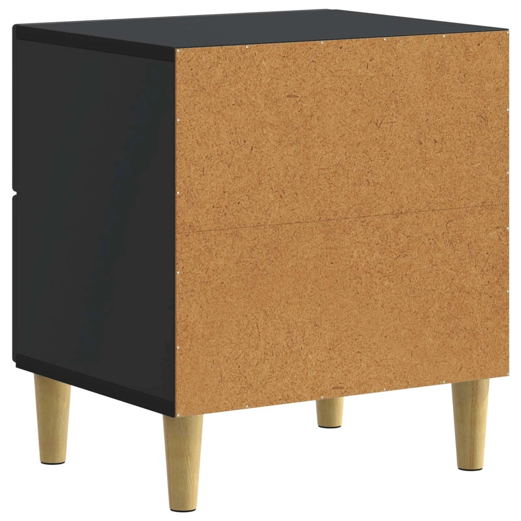 Armadio da Notte con cassetto 2 pcs Nero 43 x 34,5 x 48 cm 894528