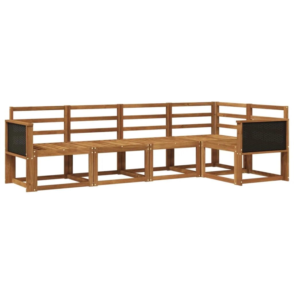 Set di divani da esterno 5 pcs Naturale