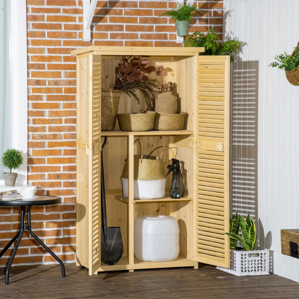 Casetta Attrezzi Giardino in Legno ¨C zephmum ¨C Legno 87x46.5x160cm