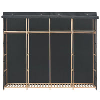 Armadio Grigio 200x40x170 cm in Tessuto cod mxl 73583