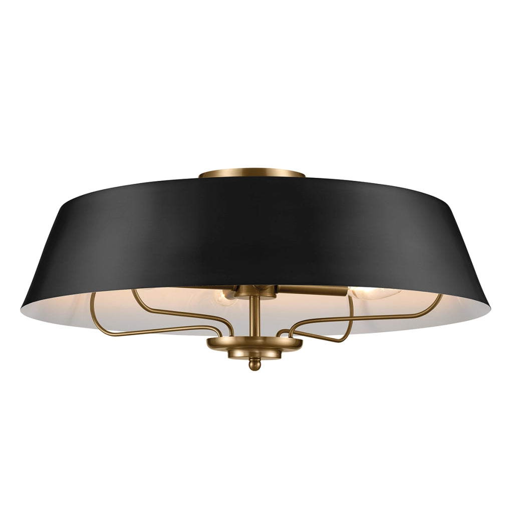 Lampada a sospensione Kichler Luella Ø56 nero/ottone 4xE14