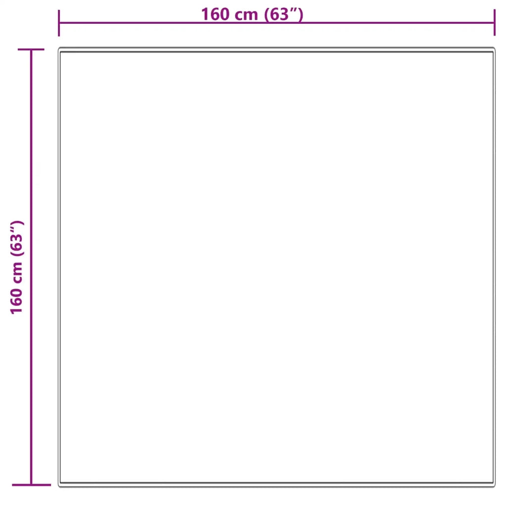 Tappeto in finta TAFALLA Crema 160 x 160 cm Poliestere 42021510
