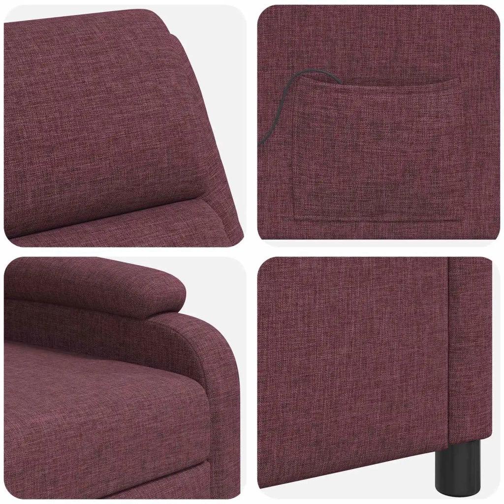 Divano Sedia-Poltrona Massaggiante Viola Tessuto 299304
